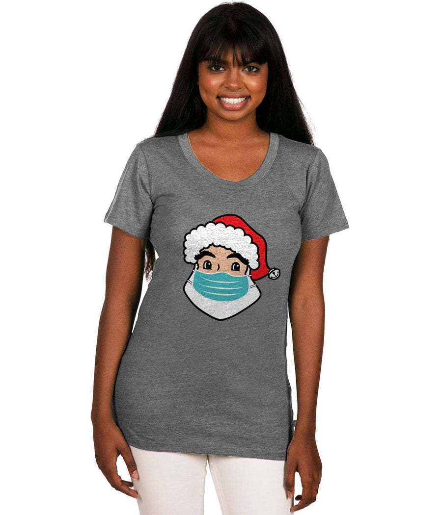 Women's Santa Mask Tee