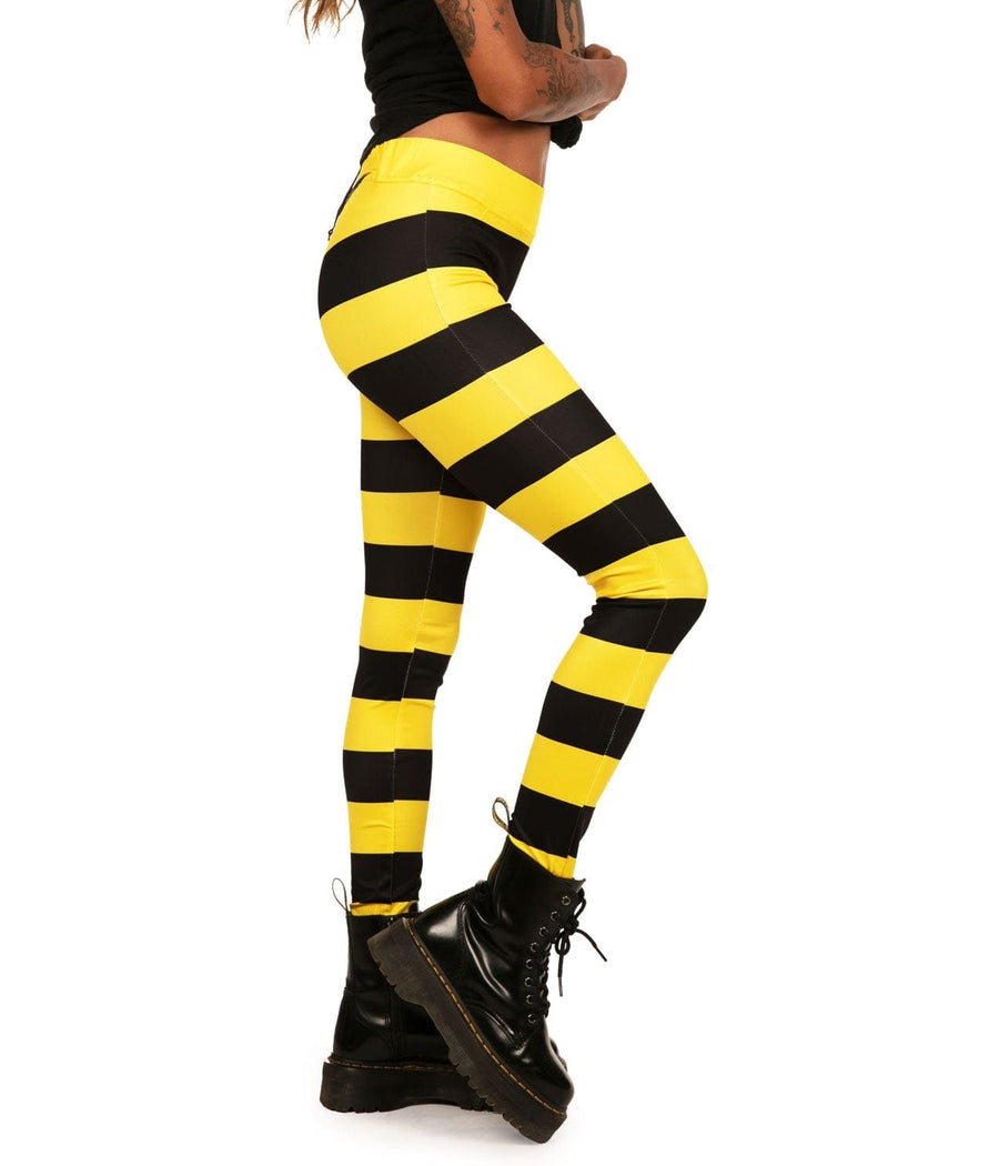 Bumble Bee Leggings: Women's Halloween Outfits