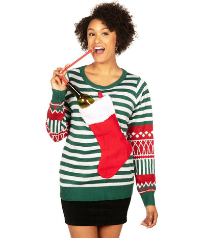 Women's Stocking Stuffer Ugly Christmas Sweater Image 2