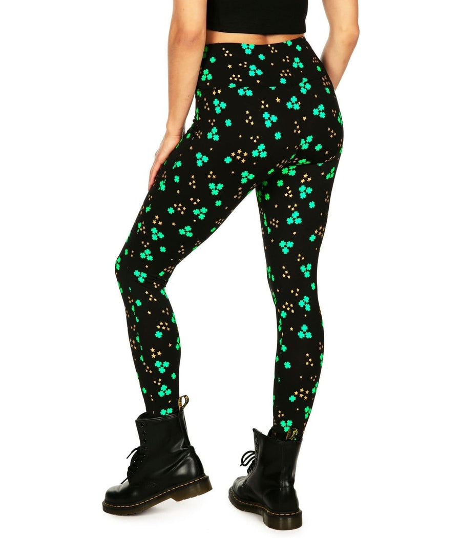 Metallic Cluster High Waisted Leggings Image 2