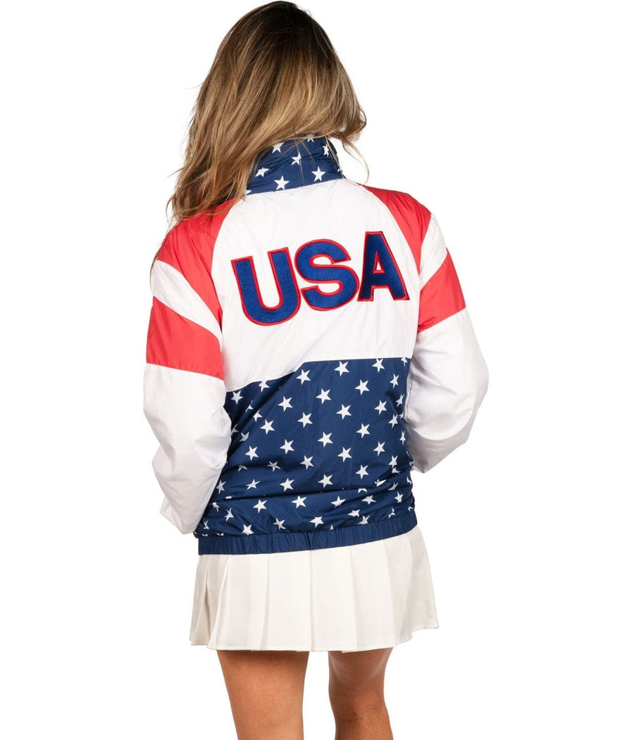 Women's USA Windbreaker Jacket Image 2