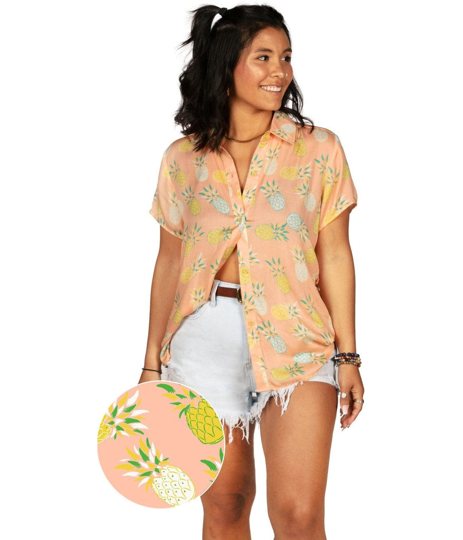 Women's Pina Colada Hawaiian Shirt Image 3
