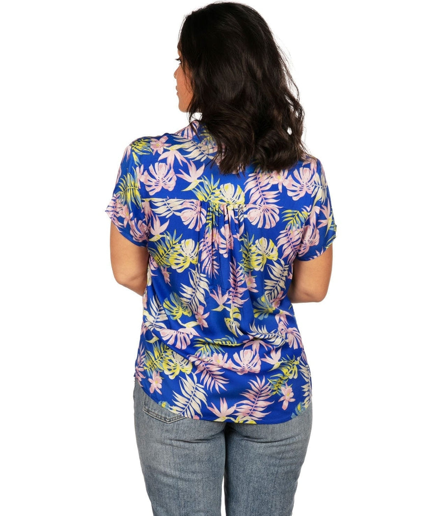 Women's Blue Lagoon Hawaiian Shirt Image 5