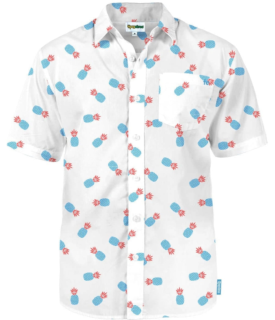 Men's Pineapple Patriotism Button Down Shirt Image 4
