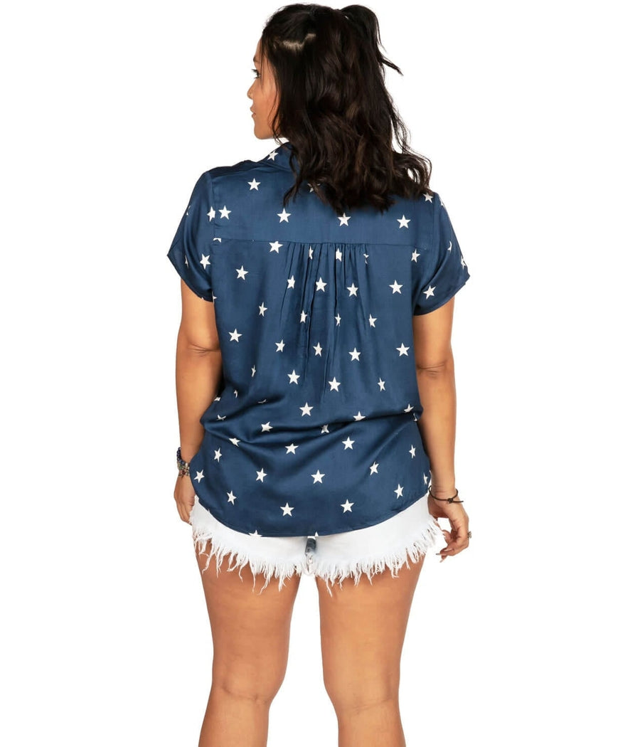 Women's Classic Flag Button Down Shirt