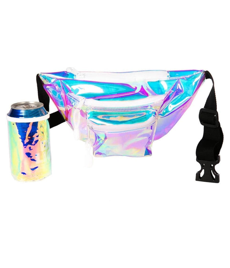 Iridescent Icon Fanny Pack with Drink Holder