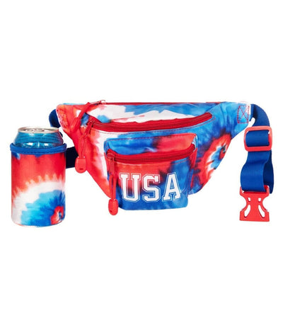 Tie Dye Fanny Pack with Drink Holder