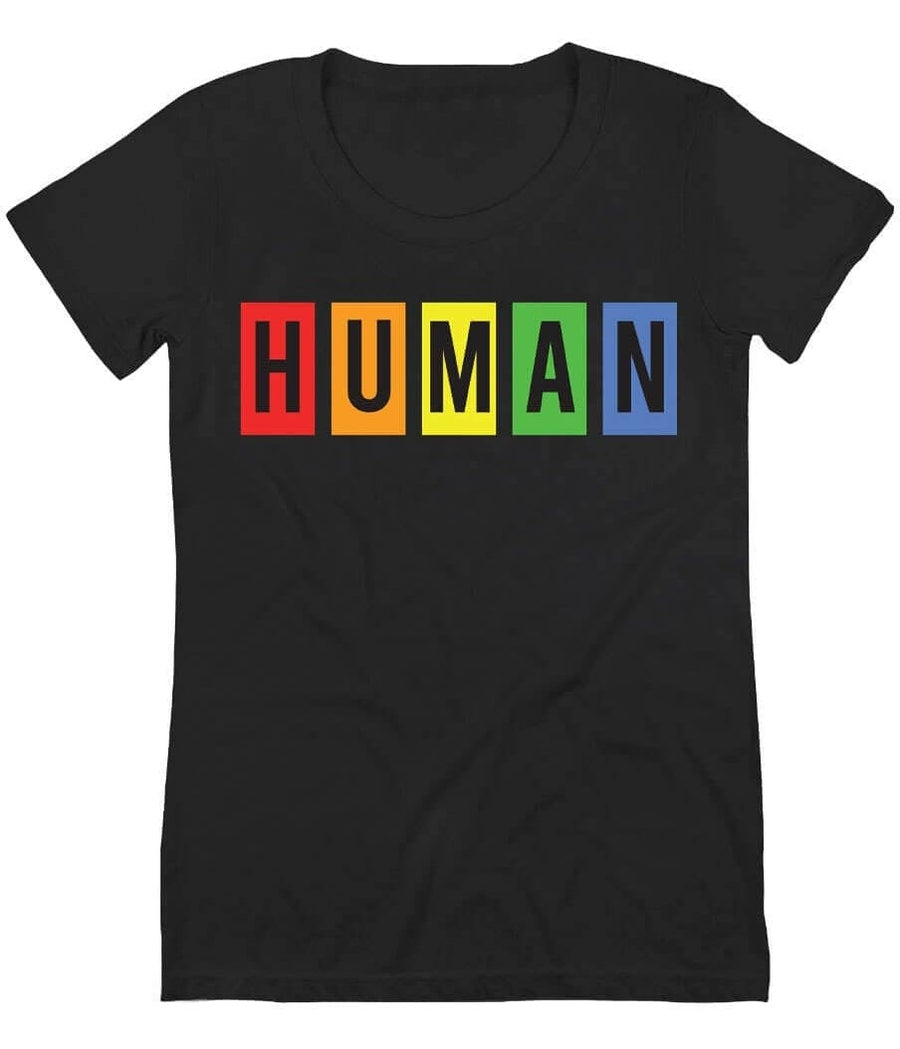 Proud Human Basic Tee: Pride Outfits | Tipsy Elves