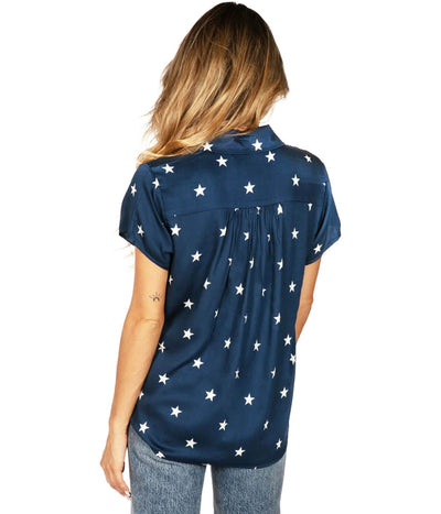 Women's Classic Flag Button Down Shirt Image 3