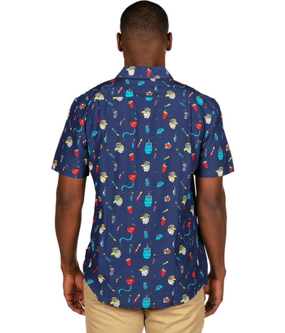 Men's Epic Eagle Keg Party Button Down Shirt