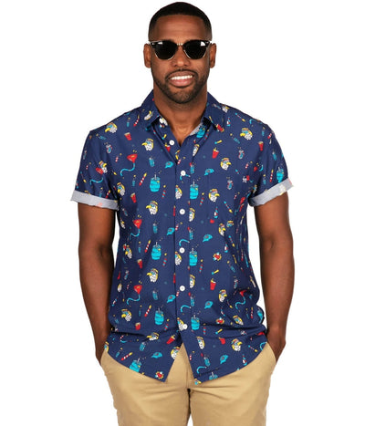 Men's Epic Eagle Keg Party Button Down Shirt