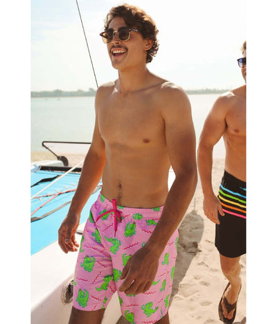 Dino Disco Swim Trunks Image 6