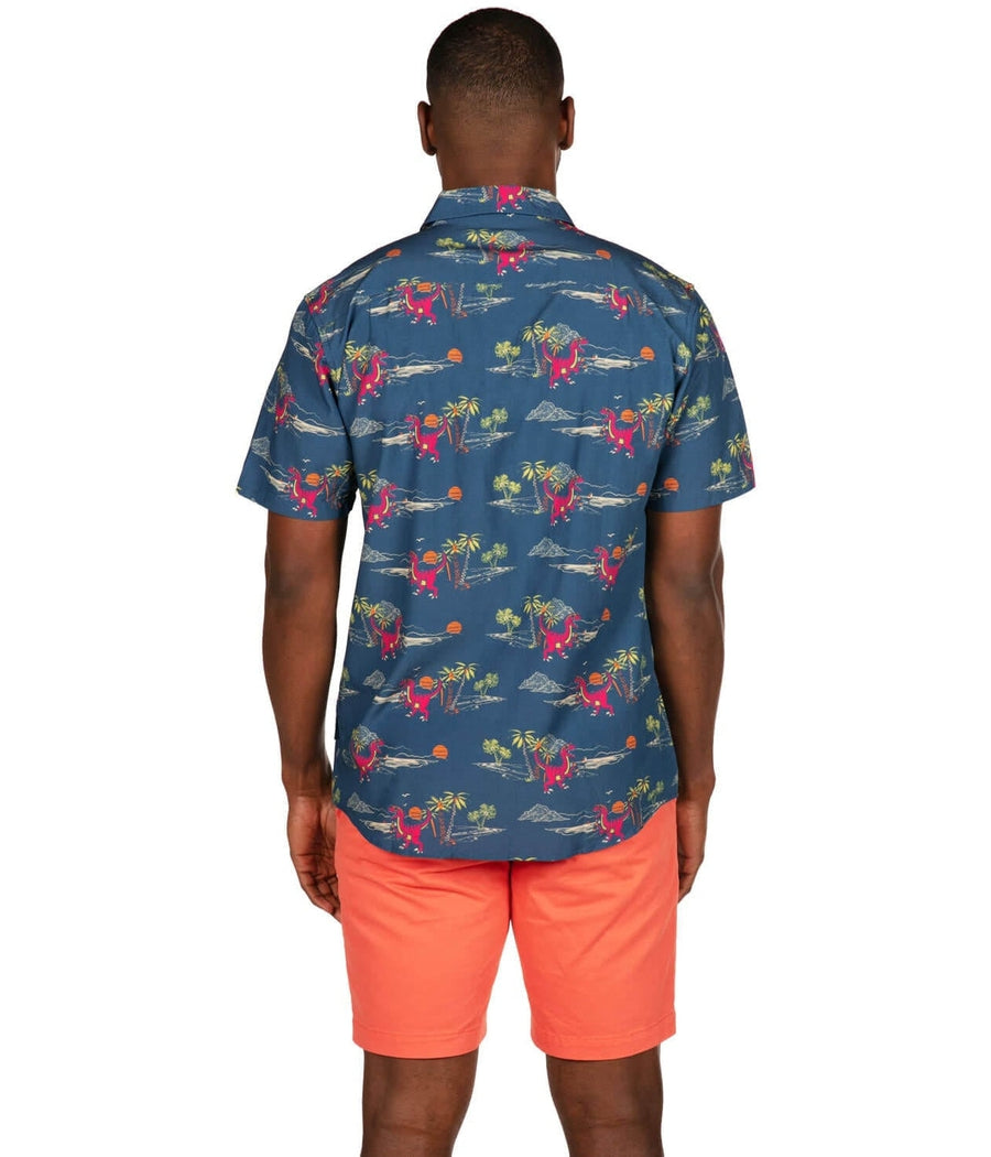 Men's Prehistoric Party Hawaiian Shirt Image 4