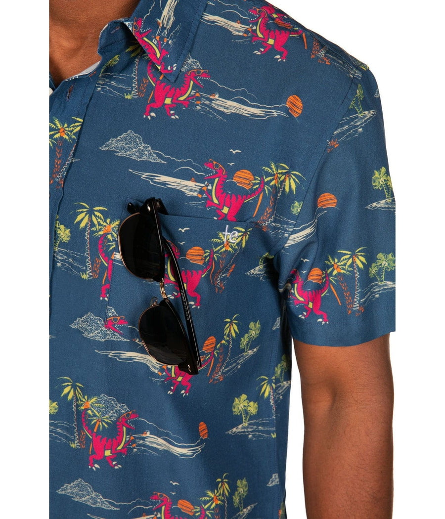 Men's Prehistoric Party Hawaiian Shirt Image 5