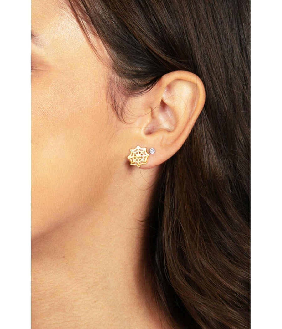 Spider Web Stud Earrings