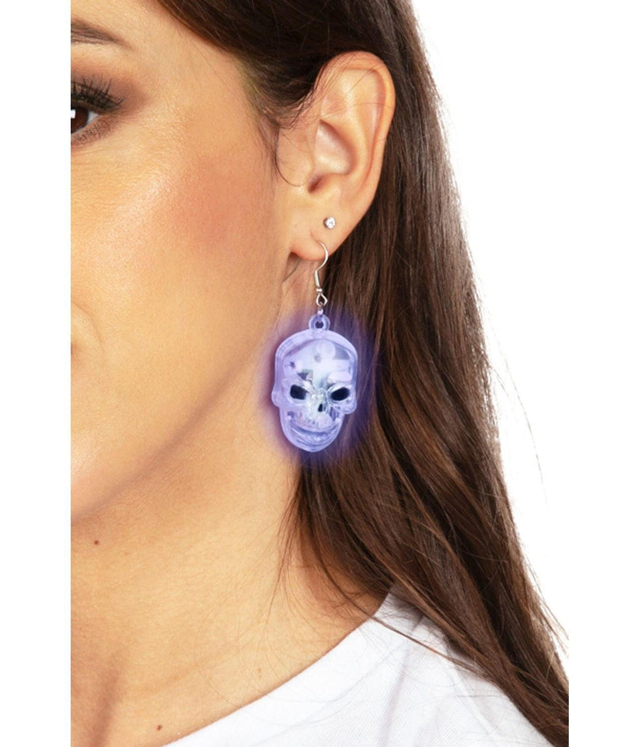 Light Up Skull Earrings