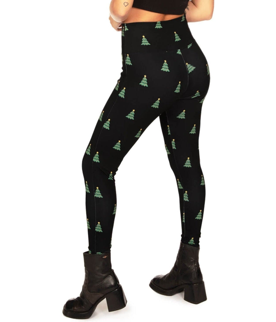 Grinch Christmas Tree Holiday Women's Leggings TC2 Extra Plus Size 20-26