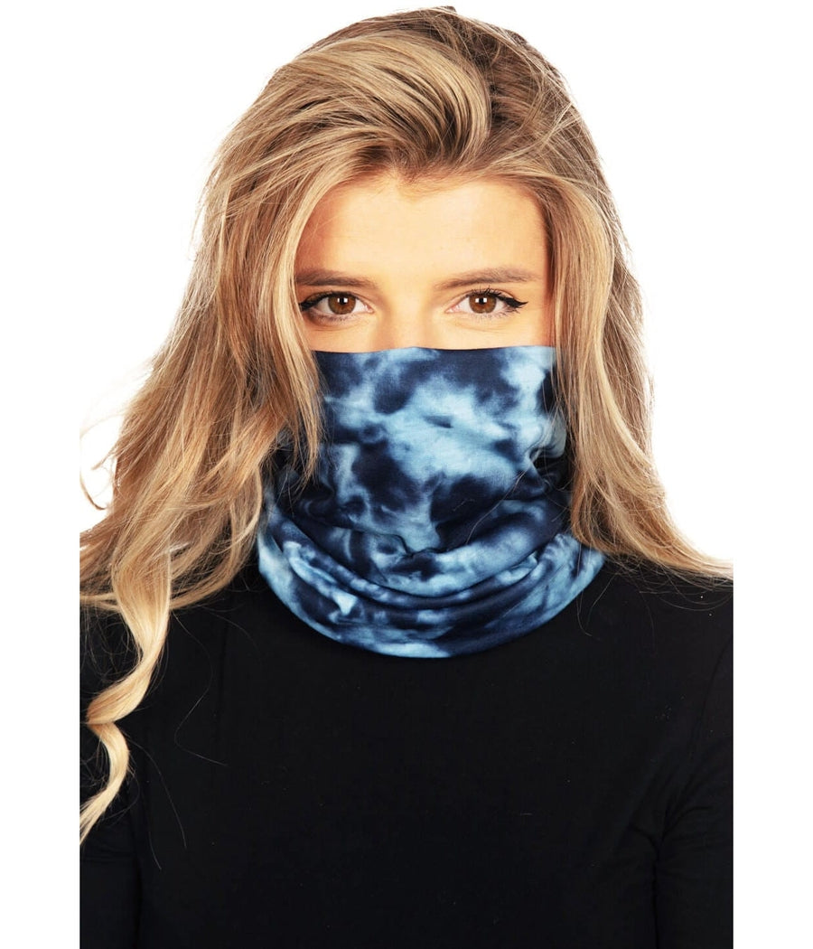 Blue Tie Dye Ski Face Cover