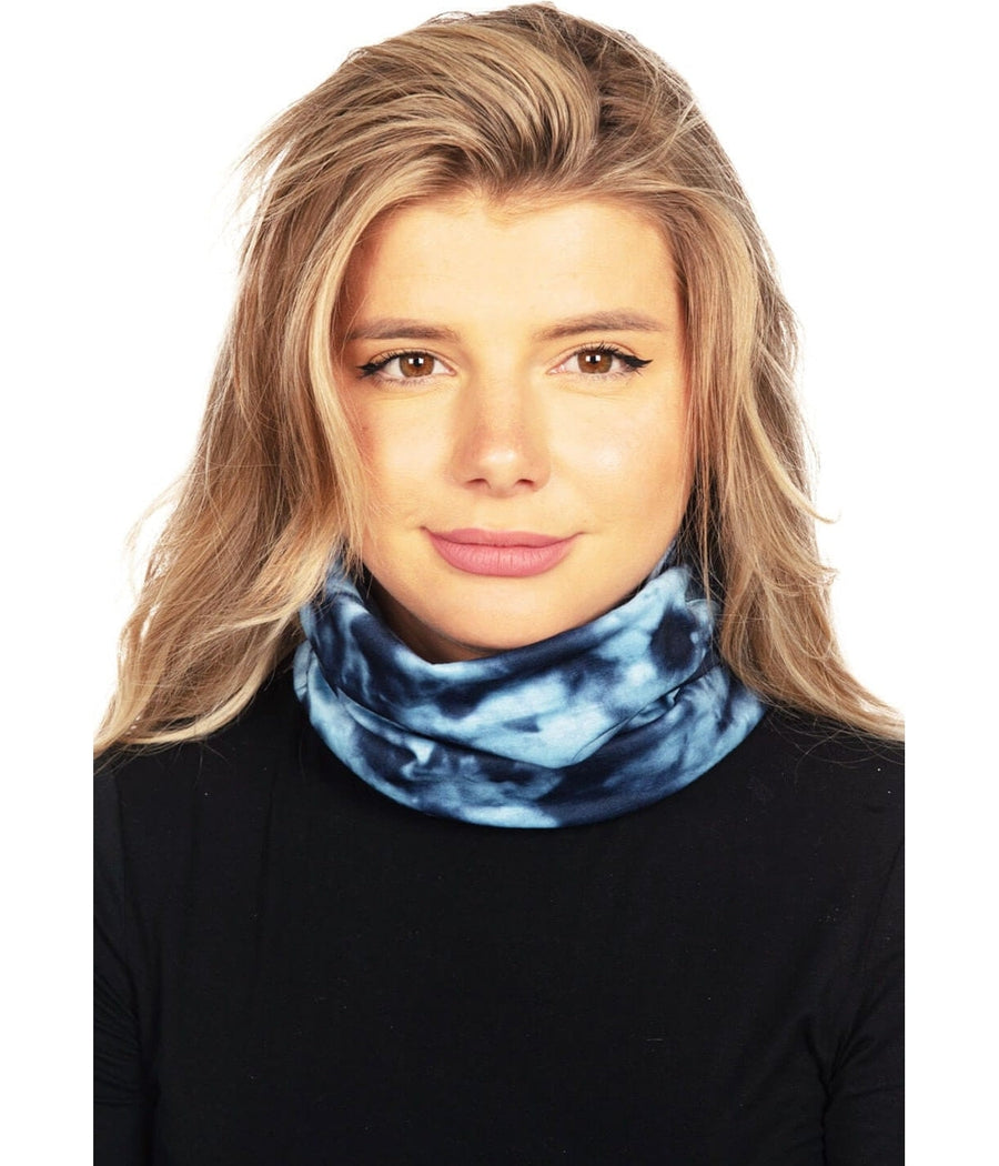 Blue Tie Dye Ski Face Cover Image 2