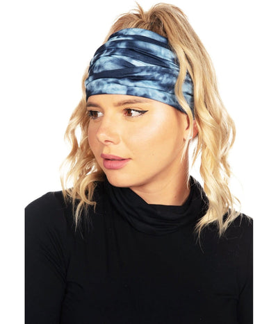 Blue Tie Dye Ski Face Cover Image 3