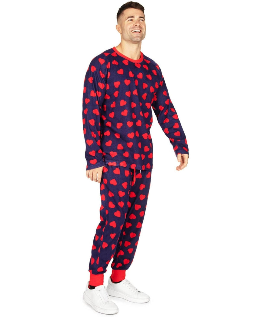 Men's Hearts on Fire Pajama Set Image 2