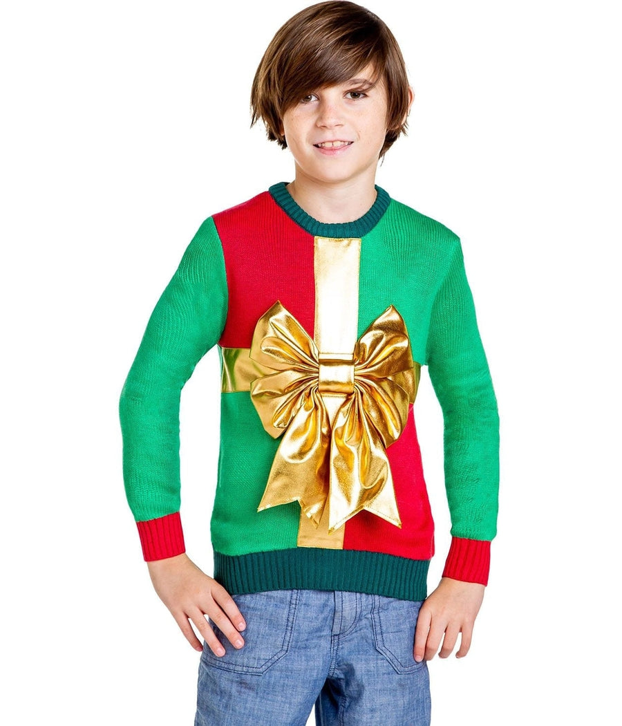 Boy's / Girl's Little Present Ugly Christmas Sweater Image 4