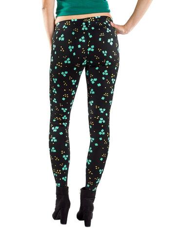 Metallic Shooting Clover Leggings Image 2