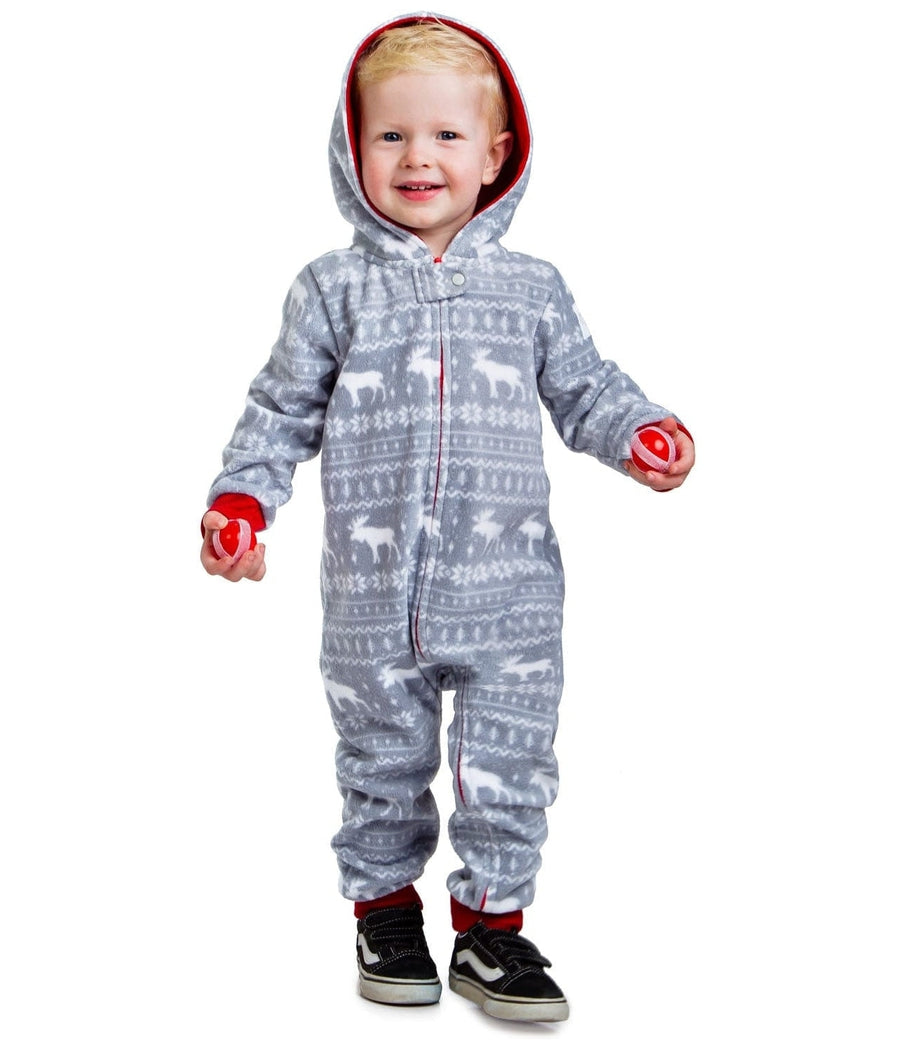 Baby / Toddler Grey Moose Jumpsuit