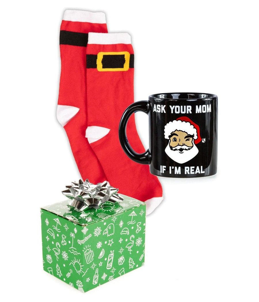 Ask Your Mom If I'm Real Mug & Socks Gift Set