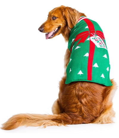 Christmas Present Dog Sweater - Fun Christmas Themed Dog Sweater by Tipsy Elves