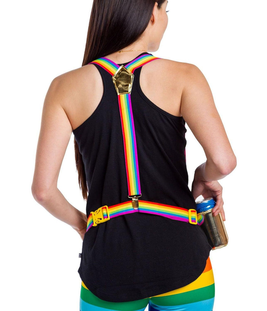 The Gold Rainbow Fanny Pack and Suspenders