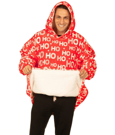 Ho Ho Ho Blanket Hoodie Image 5