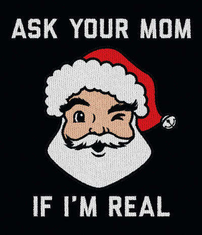 Men's Ask Your Mom Big and Tall Ugly Christmas Sweater