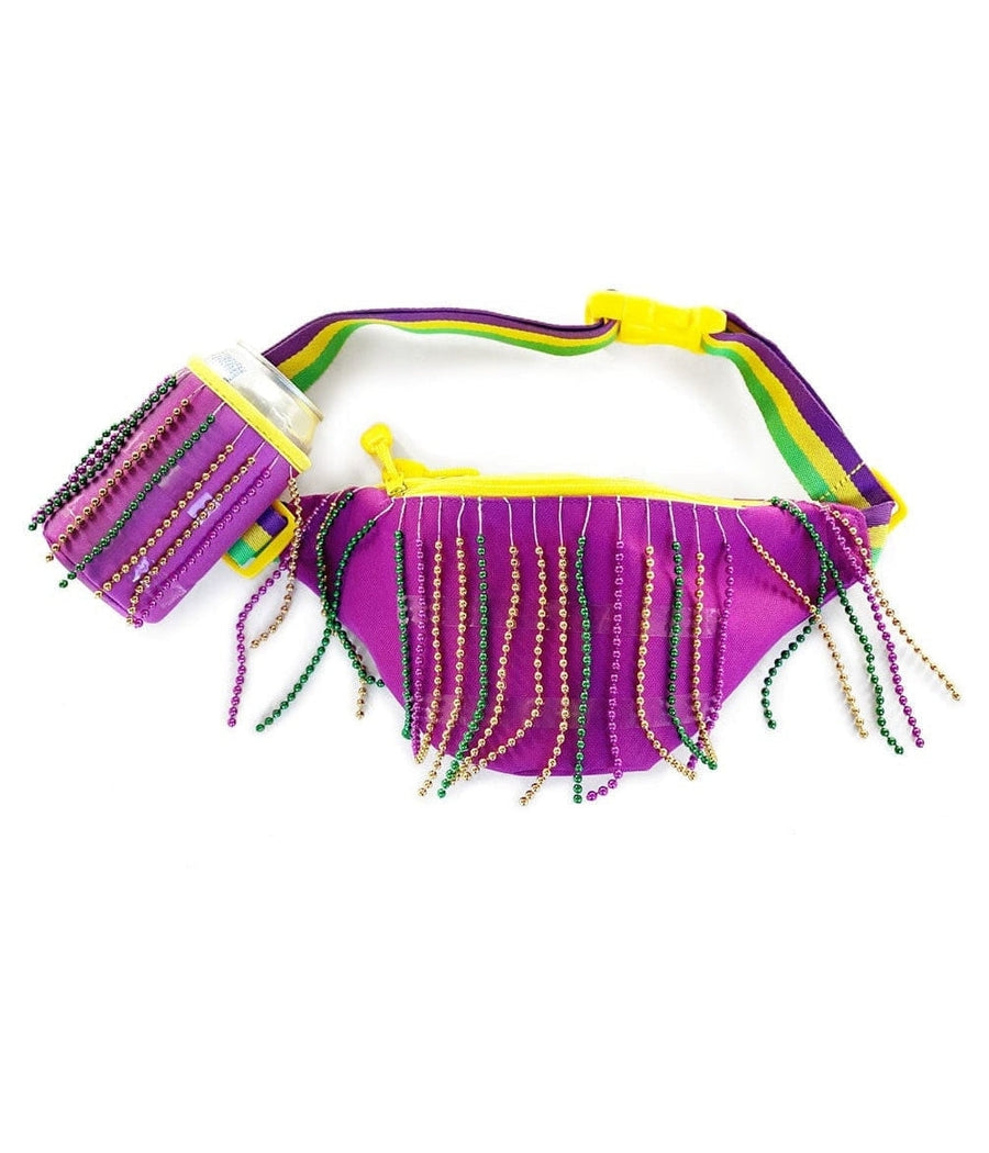 UnBeadable Mardi Gras Fanny Pack with Drink Holder