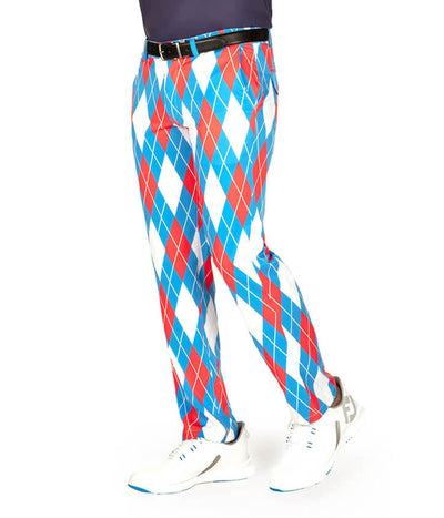 Men's American Argyle Disc Golf Pants Image 2