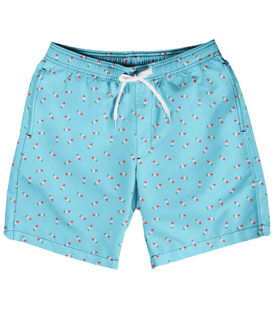 Patriotic Pops Stretch Swim Trunks Men s Patriotic Outfits