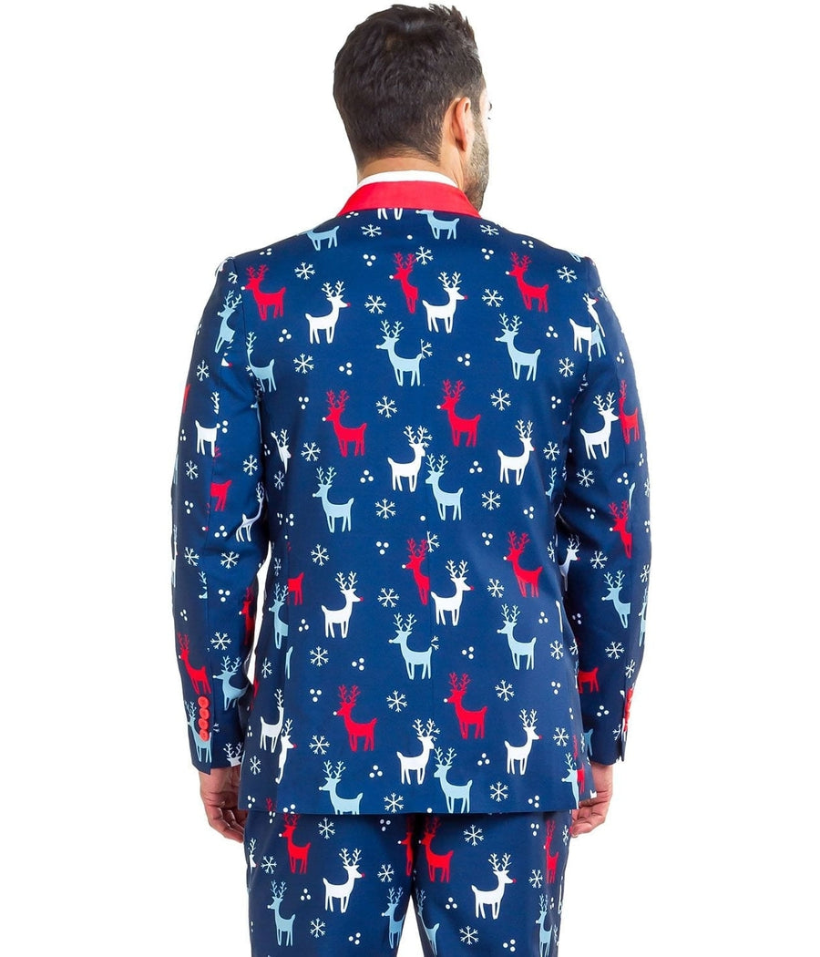 Men's Reindeer Gains Blazer w/ Tie Image 5