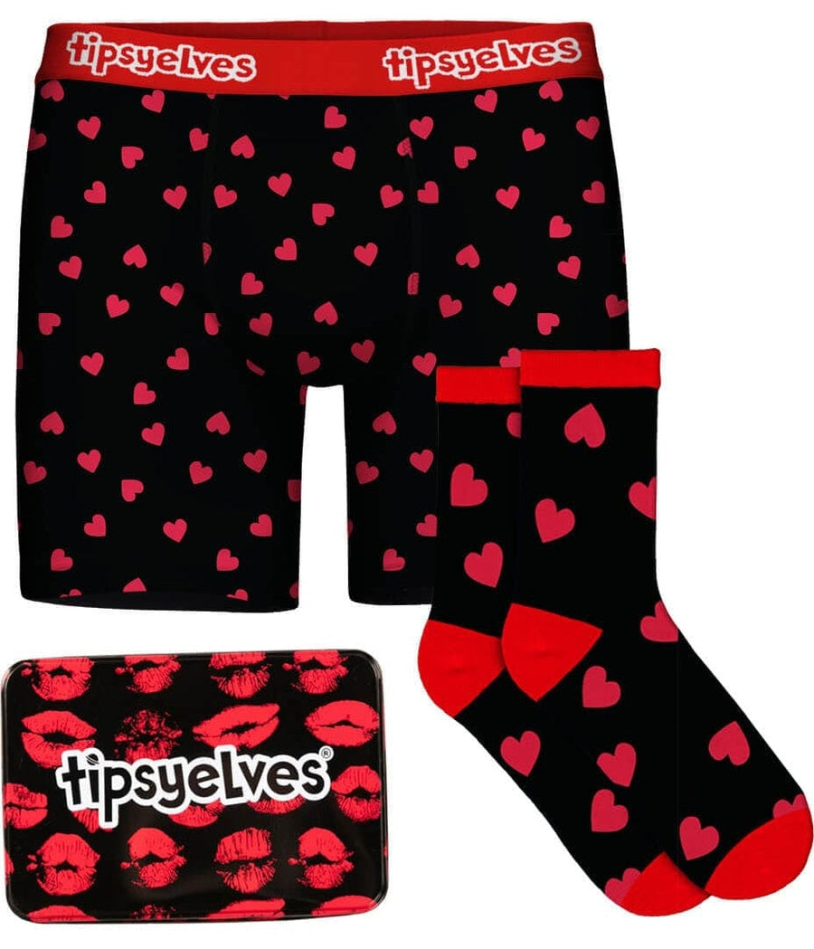 Men's Hearts on Fire Boxers & Socks Gift Set Image 4