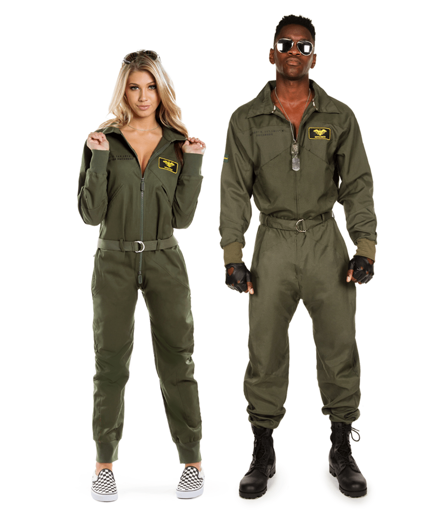 Matching Pilot Couples Costumes Primary Image