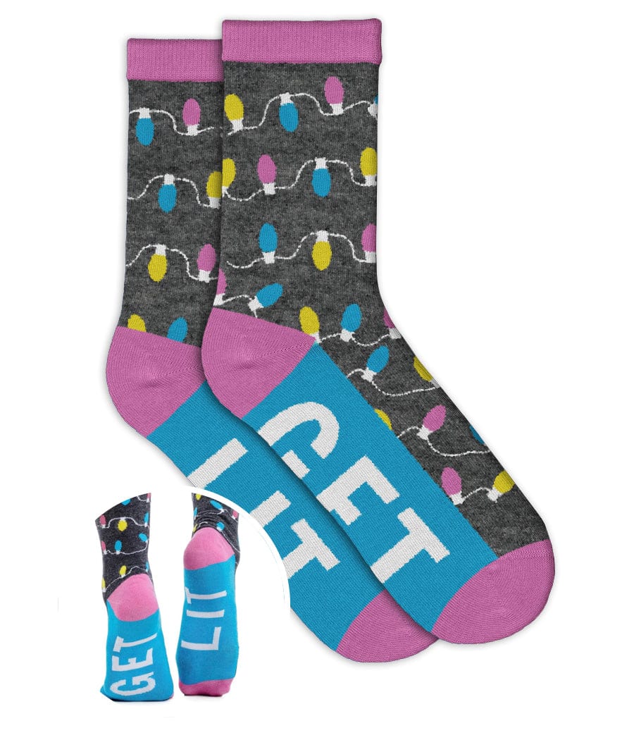 Women's Get Lit Socks (Fits Sizes 6-11W) Image 2