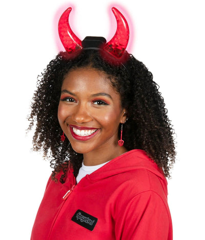 Light Up Devil Horn Headband Primary Image