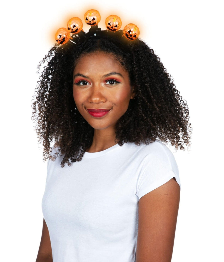 Light Up Pumpkin Headband