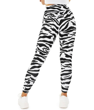 Zebra High Waisted Leggings Image 2