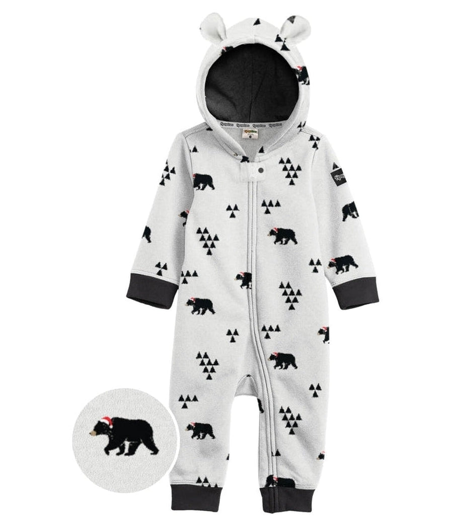 Toddler Girl's Beary Christmas Jumpsuit Image 3