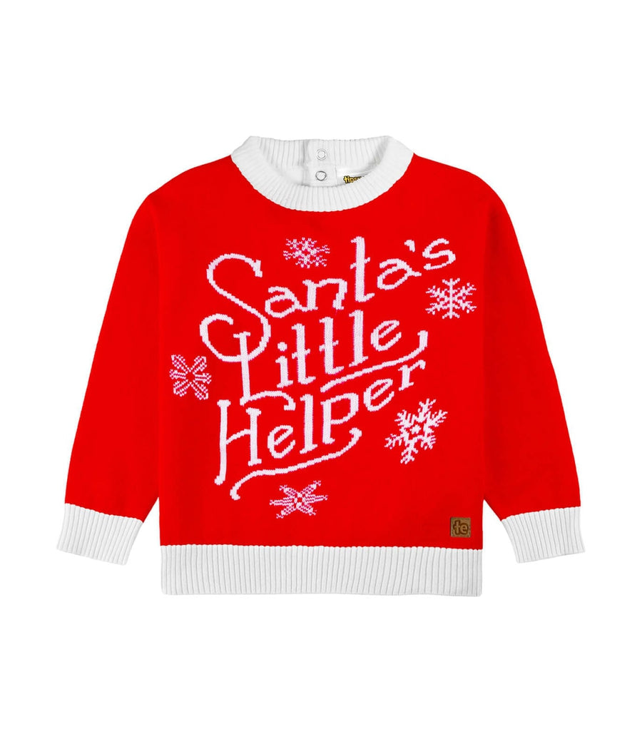 Toddler Boy's Santa's Little Helper Ugly Christmas Sweater