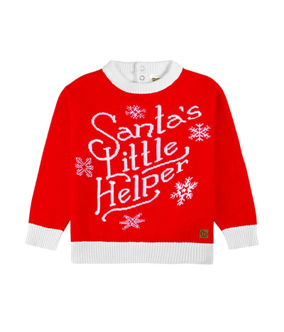 Baby Girl's Santa's Little Helper Ugly Christmas Sweater