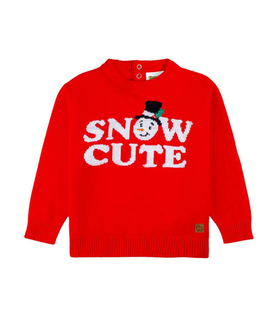 Toddler Girl's Snow Cute Sweater