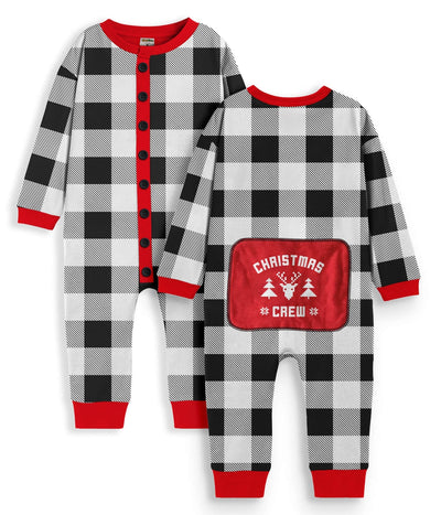 Toddler Boy's Christmas Crew Plaid Onesie Pajamas Primary Image