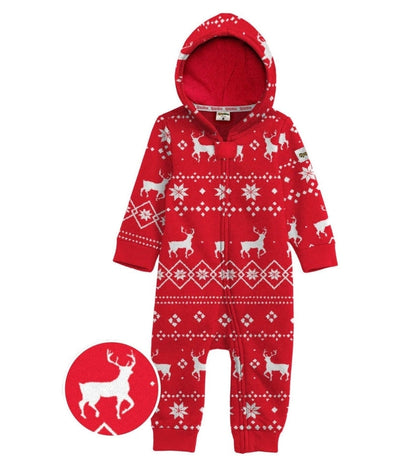 Baby Boy's Red Fair Isle Jumpsuit Primary Image