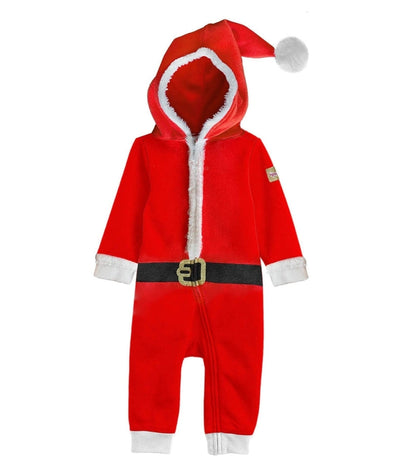 Baby Boy's Santa Jumpsuit With Fur Primary Image